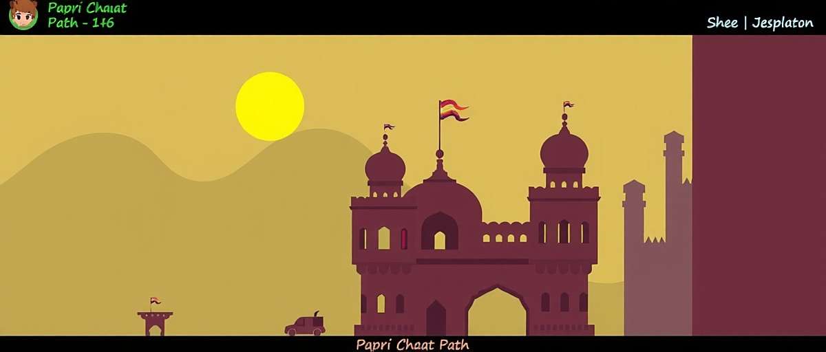 PapriChaatPath Jaipur level concept art Concept art for upcoming Jaipur level in PapriChaatPath